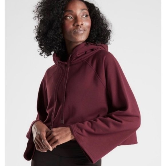 Athleta Steady State Crop Sweatshirt Hoodie , sz M - Picture 1 of 11